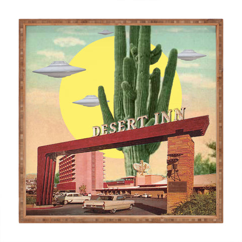 MsGonzalez Desert Inn UFO Square Tray