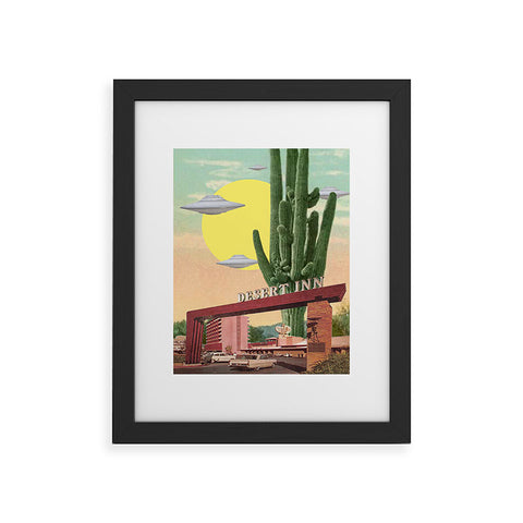 MsGonzalez Desert Inn UFO Framed Art Print