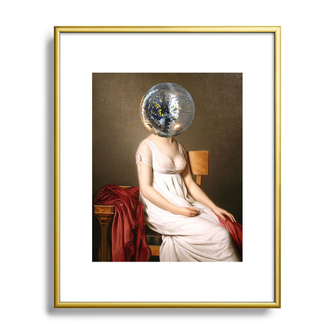 MsGonzalez Discohead Metal Framed Art Print