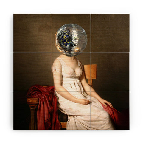 MsGonzalez Discohead Wood Wall Mural