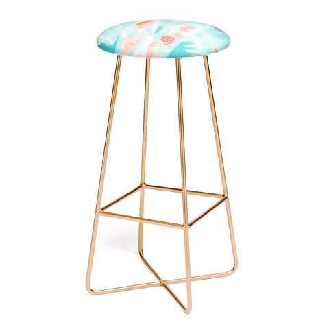 MsGonzalez Flower Power Spring is coming Bar Stool