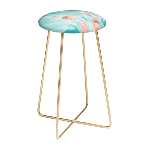 MsGonzalez Flower Power Spring is coming Counter Stool