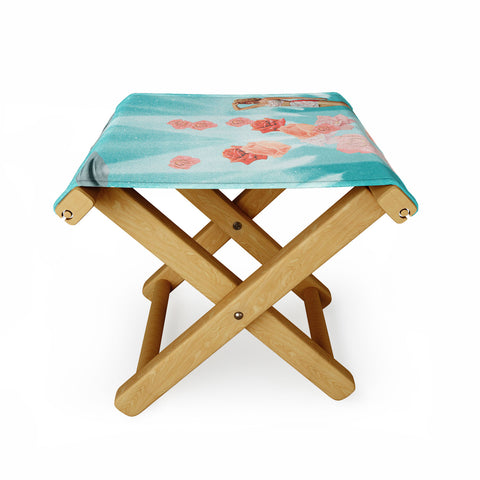 MsGonzalez Flower Power Spring is coming Folding Stool