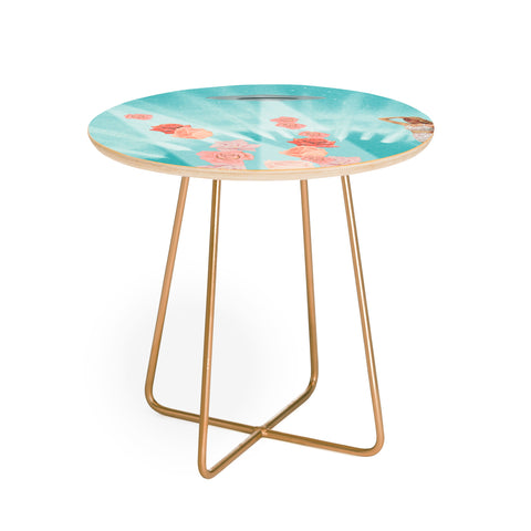 MsGonzalez Flower Power Spring is coming Round Side Table