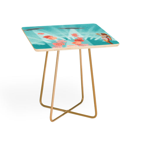 MsGonzalez Flower Power Spring is coming Side Table