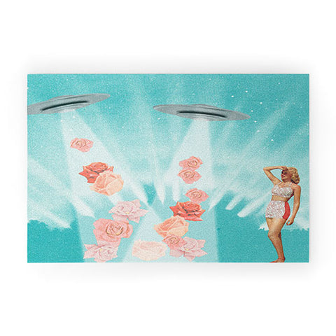 MsGonzalez Flower Power Spring is coming Welcome Mat