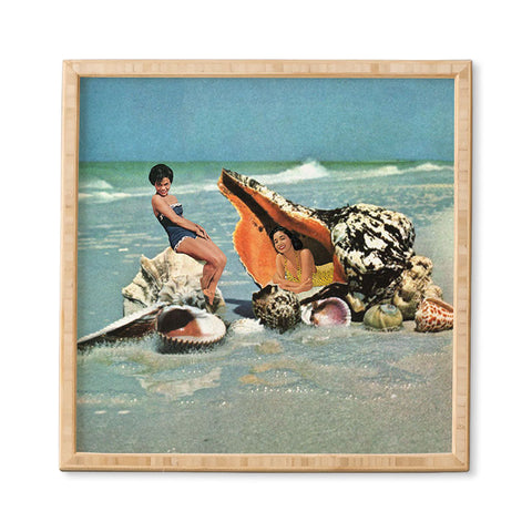 MsGonzalez Greetings from Seashells Framed Wall Art