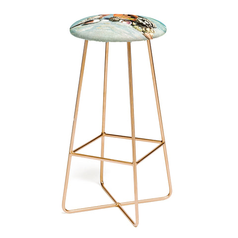 MsGonzalez Greetings from Seashells Bar Stool