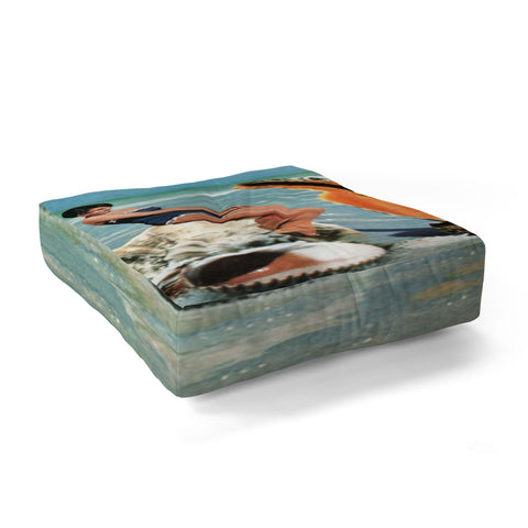 MsGonzalez Greetings from Seashells Floor Pillow Square