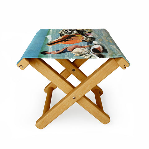 MsGonzalez Greetings from Seashells Folding Stool