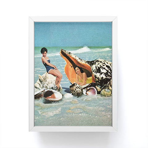 MsGonzalez Greetings from Seashells Framed Mini Art Print