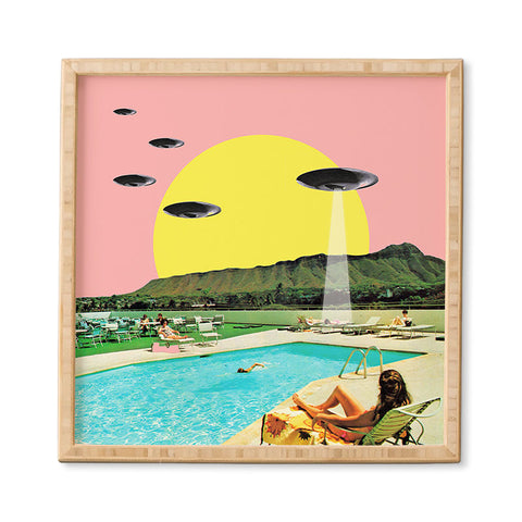 MsGonzalez Invasion on vacation UFO Framed Wall Art