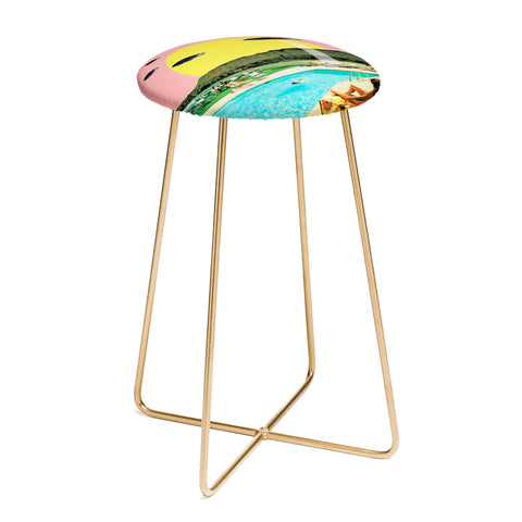 MsGonzalez Invasion on vacation UFO Counter Stool