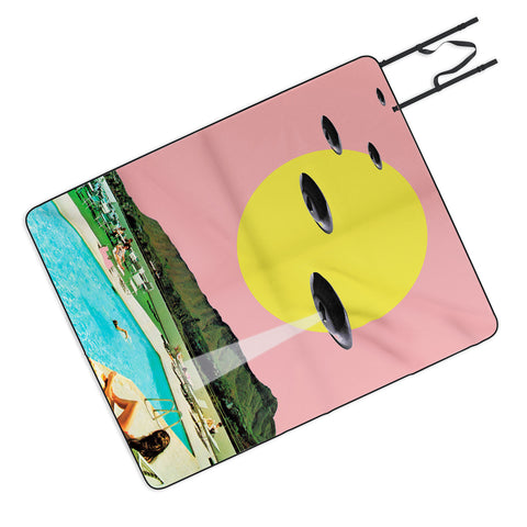 MsGonzalez Invasion on vacation UFO Picnic Blanket