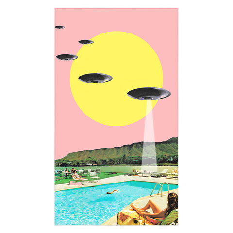 MsGonzalez Invasion on vacation UFO Tablecloth