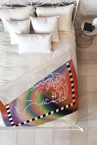 MsGonzalez Modern Classic Fleece Throw Blanket