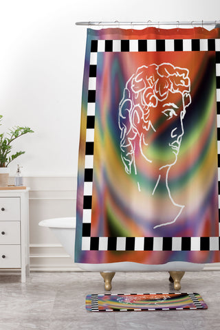 MsGonzalez Modern Classic Shower Curtain And Mat