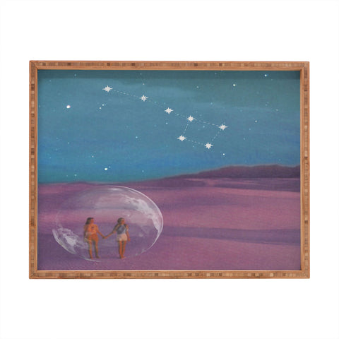 MsGonzalez The sun will come out again Rectangular Tray