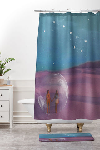 MsGonzalez The sun will come out again Shower Curtain And Mat