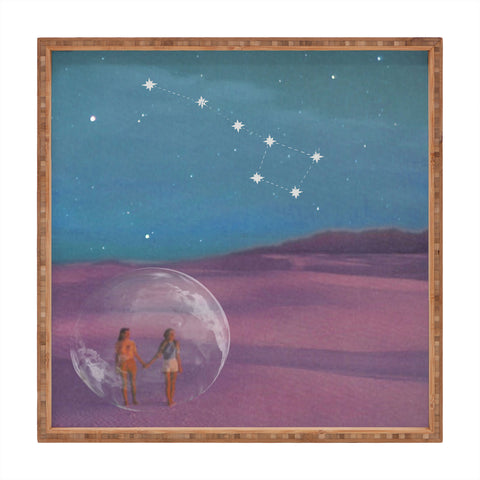 MsGonzalez The sun will come out again Square Tray