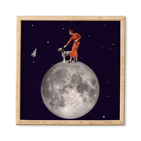 MsGonzalez Walking the Dog The Rocket Framed Wall Art