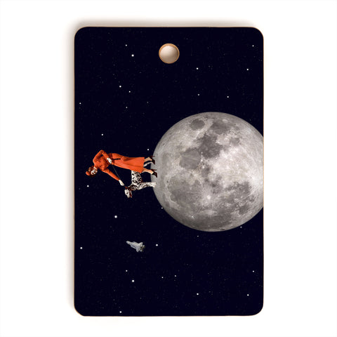 MsGonzalez Walking the Dog The Rocket Cutting Board Rectangle