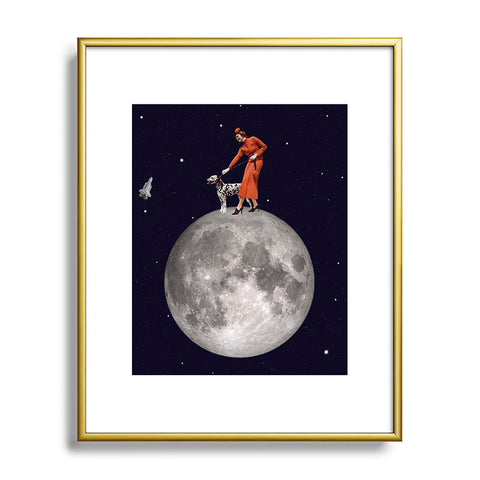 MsGonzalez Walking the Dog The Rocket Metal Framed Art Print