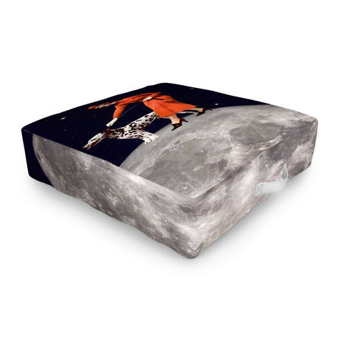 MsGonzalez Walking the Dog The Rocket Outdoor Floor Cushion