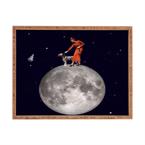 MsGonzalez Walking the Dog The Rocket Rectangular Tray