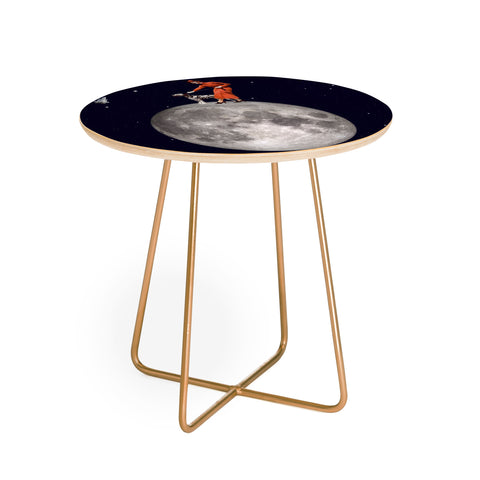 MsGonzalez Walking the Dog The Rocket Round Side Table