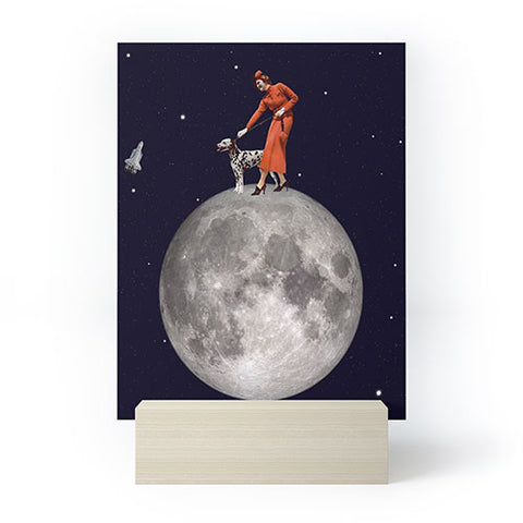 MsGonzalez Walking the Dog The Rocket Mini Art Print