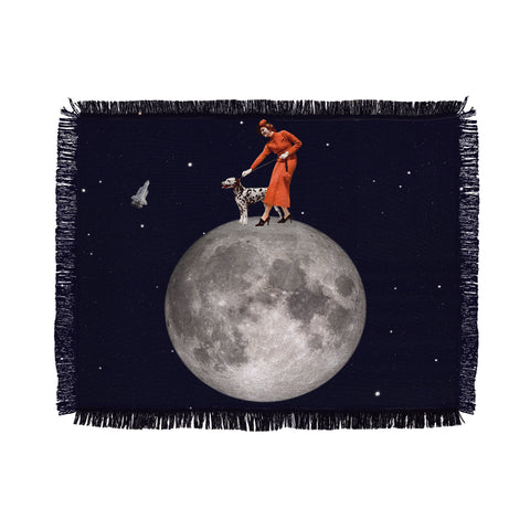 MsGonzalez Walking the Dog The Rocket Throw Blanket
