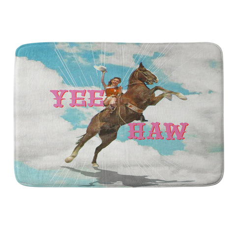 MsGonzalez YEE HAW I Memory Foam Bath Mat