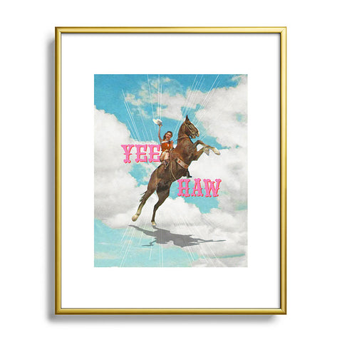 MsGonzalez YEE HAW I Metal Framed Art Print