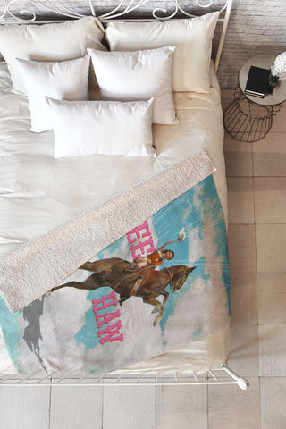 MsGonzalez YEE HAW I Fleece Throw Blanket