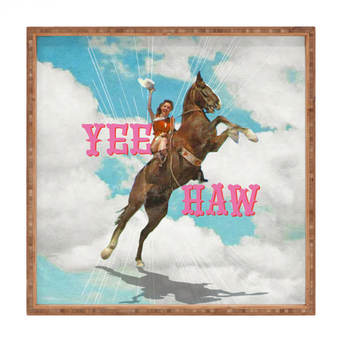 MsGonzalez YEE HAW I Square Tray