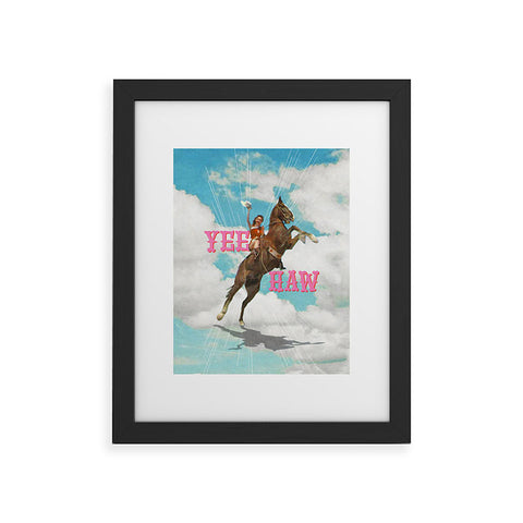 MsGonzalez YEE HAW I Framed Art Print