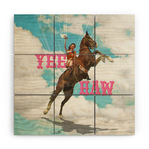 MsGonzalez YEE HAW I Wood Wall Mural