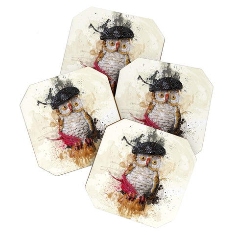 Msimioni Spain Owl Coaster Set