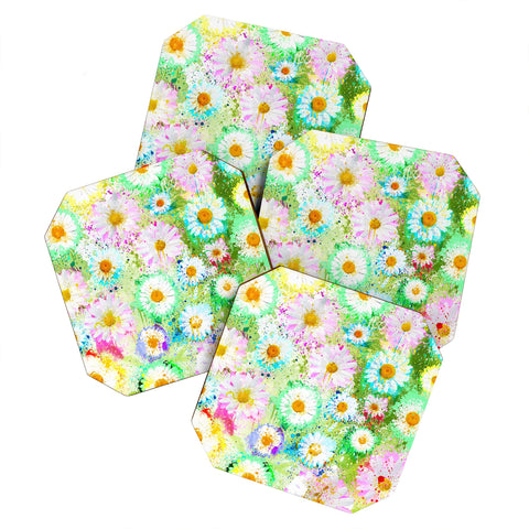 Msimioni Sweet Flowers Colors Coaster Set