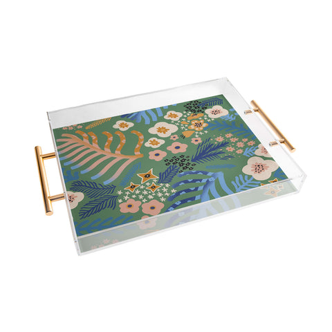 MSRYSTUDIO Flowers whisper Acrylic Tray