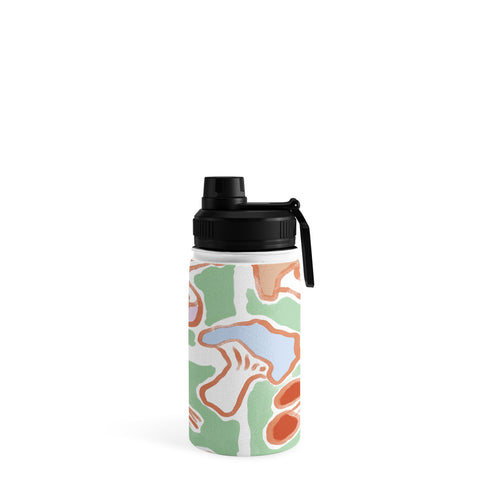 MSRYSTUDIO Mushroom Party Green Water Bottle