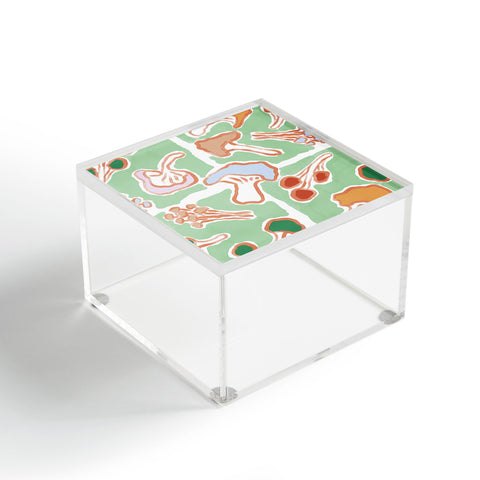 MSRYSTUDIO Mushroom Party Green Acrylic Box