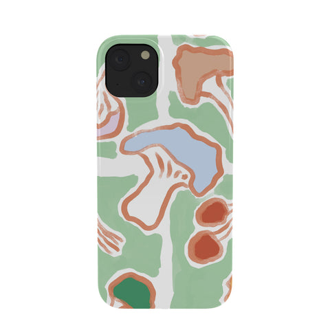 MSRYSTUDIO Mushroom Party Green Phone Case