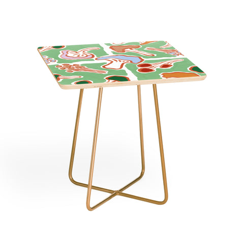 MSRYSTUDIO Mushroom Party Green Side Table