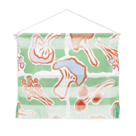 MSRYSTUDIO Mushroom Party Green Wall Hanging Landscape