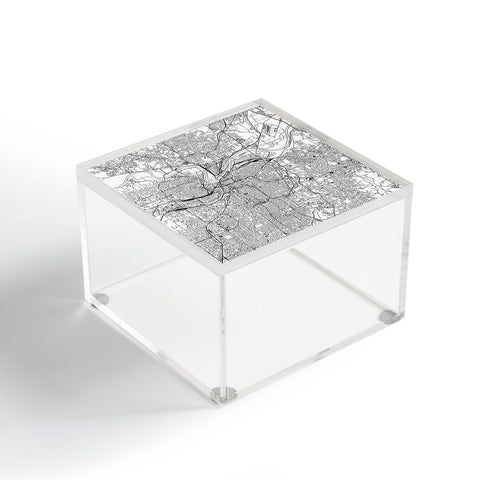 multipliCITY Kansas City White Map Acrylic Box