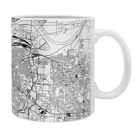 multipliCITY Kansas City White Map Coffee Mug