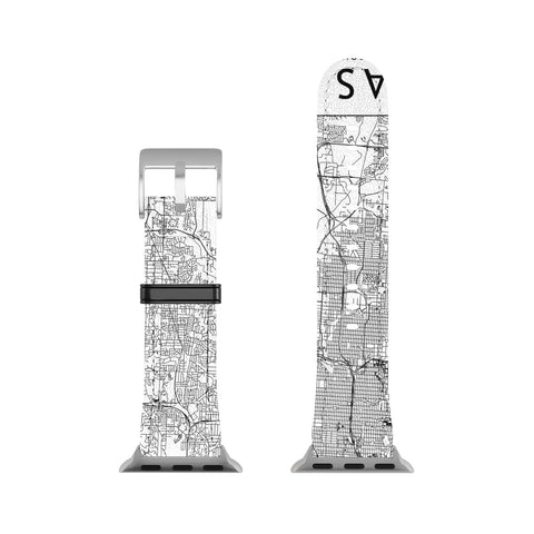 multipliCITY Kansas City White Map Apple Watch Band