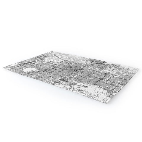 multipliCITY Oklahoma City White Map Area Rug